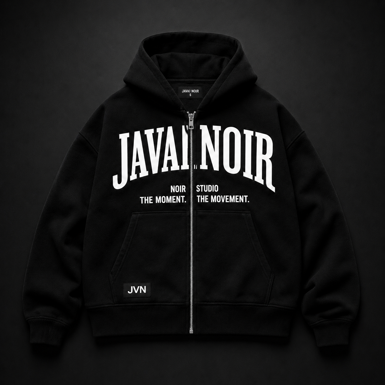 Noir Zip Hoodie